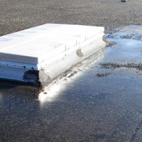 standing water on a BUR roof