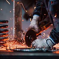 welding with sparks