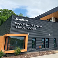 Washington Area Humane Society Building with CentiMark Logo