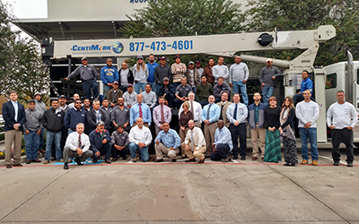 CentiMark's commercial roofing contractors group photo in Houston