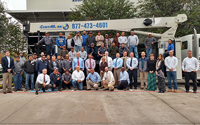 CentiMark's commercial roofing contractors group photo in Houston