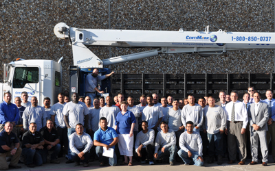 CentiMark's Dallas team of commercial roofing contractors posing for camera