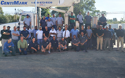 CentiMark's Detroit team of commercial roofing contractors posing for camera