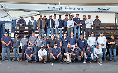 CentiMark's San Jose team of commercial roofing contractors posing for camera