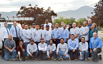 CentiMark Salt Lake City's team of commercial roofing contractors posing for camera