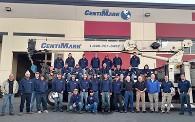 CentiMark's Seattle's team of commercial roofing contractors posing for camera