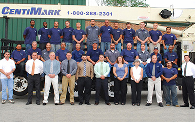 CentiMark's Dayton, OH team of commercial roofing contractors posing for camera