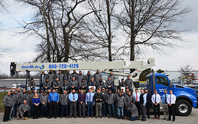 CentiMark's Charleston, WV team of commercial roofing contractors posing for camera