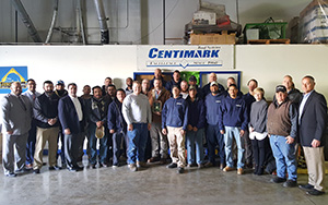 CentiMark's Green Bay team of commercial roofing contractors posing for camera