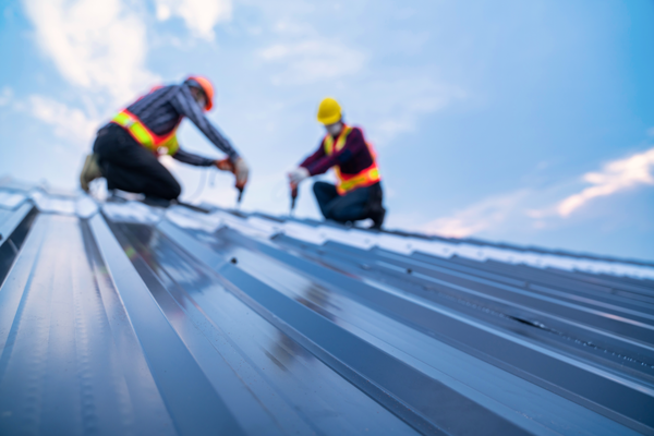 Men working on a roof