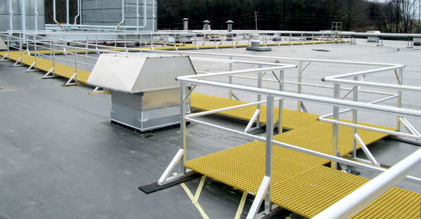 rooftop safety rails