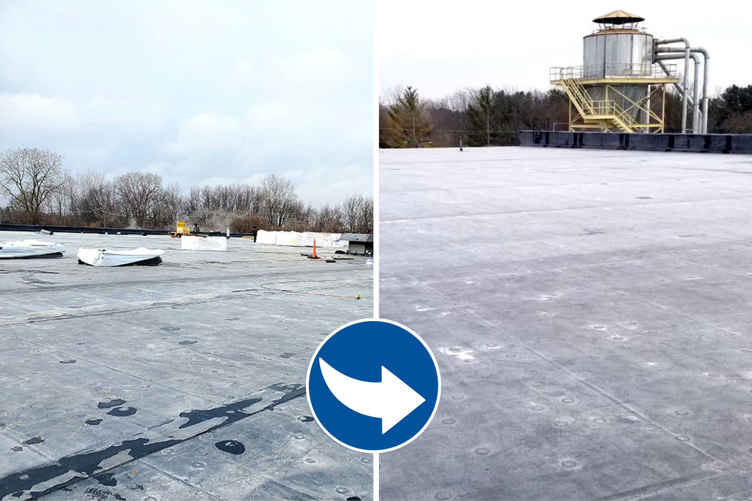 EPDM Roof Project at Milian
