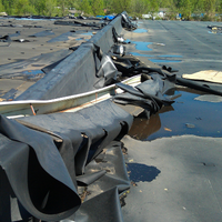 roof leaks on concrete ceiling