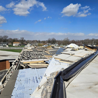 roof blow off after wind storm